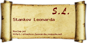 Stankov Leonarda névjegykártya